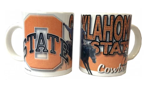 2 PACK OKLAHOMA STATE COWBOYS 11 OZ CERAMIC SUBLIMATED COFFEE MUG FREE SHIPPING Cover
