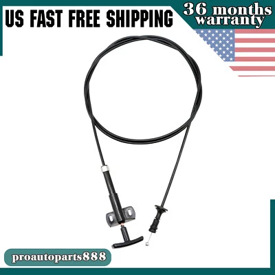 Hood Release Cable W/ Handle 14039963 For 1981-1991 Chevy GMC Pickup Truck SUV Foto 1 de 4