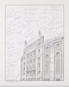 New York Yankees Legends & Stars Autographed Signed Lithograph Poster 18068 - Picture 1 of 3