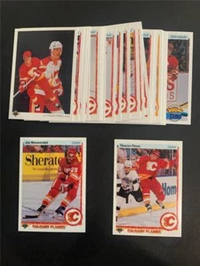 1990-91 Upper Deck French Calgary Flames Team Set 26 Cards - Picture 1 of 1