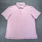 Peter Millar Crown Soft Polo Shirt Mens Xlt (Actual Xl) Purple Pima Cotton Silk