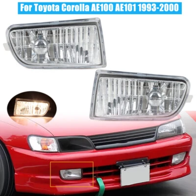 For Toyota Corolla AE100 1993-1997 Front Bumper Fog light Fog Lamp Left&Right Foto 1 de 4