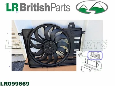 LAND ROVER FAN & MOTOR DISCOVERY SPORT RANGE ROVER EVOQUE 12-18 LR099669 Foto 1 de 4