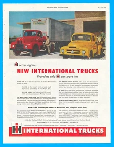 1953 International Trucks print ad tractor trailer pickup transportation - Picture 1 of 4