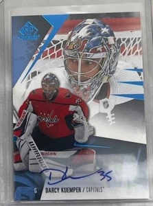 Darcy Kuemper 2023-24 Upper Deck SP Game Used Auto  NHL Card #66 Capitals - Picture 1 of 2