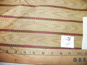 Harvest Gold Red Stripe Nylon Fabric / Upholstery Fabric 1 Yard R73 - Bild 1 von 1