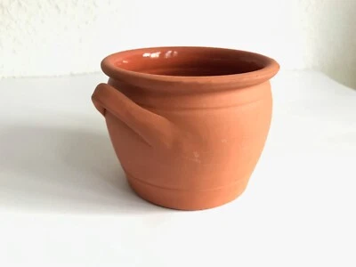 Blumentopf innnen glasiert braun 0,6 l | flower pot inside glazed brown 0.6L - Bild 1 von 4