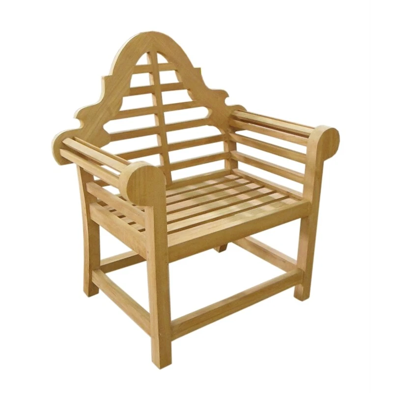 Sillón Lutyen de teca colección D-Art en madera maciza de teca color natural Foto 1 de 1