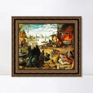 Gerahmtes Leinwandbild Giclée-Druck Serie #057 von Hieronymus Bosch Wandbild Deko - Bild 1 von 16