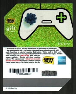 BEST BUY Play, Game Controller ( 2004 ) Holographic Foil Gift Card ( $0 ) - Picture 1 of 1