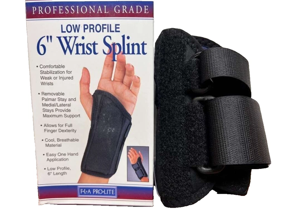 FLA Low Profile 6" Wrist Splint, Large, Left - Image 1 of 1