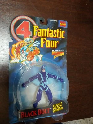 Black Bolt - Fantastic Four - Action Figure Flight Ready Wings (1994) - Image 1 of 4