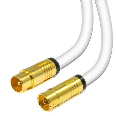 STERNDISCOUNT Antennenkabel für Kabelfernsehen TV-Radio HD 4K UHD Unitymedia Vodafone 135dB A+