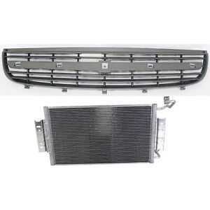 Grille Kit for 2004-2005 Chevrolet Classic/2002-2003 Malibu, 2-Piece Silver Gray