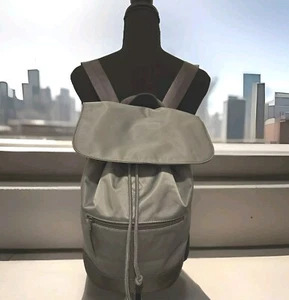 Barneys New York Backpack Nylon Book Bag Napsack Gray 13x14x6 - Picture 1 of 9