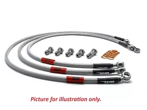 Suzuki GS750 1977-1978 Wezmoto Standard Braided Brake Lines - Picture 1 of 12