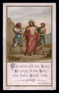 antico santino cromo-holy card GESU' SPOGLIATO DELLE VESTI - Bild 1 von 1