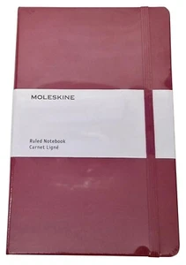Cuaderno MOLESKINE A5 Frambuesa 160 páginas 154 x 213 mm blanco forrado página PVP £17 - Imagen 1 de 3