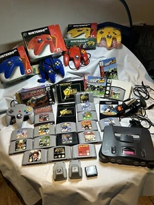 Toller riesiger Restposten Nintendo 64 Spiele Controller und Konsole teils verpackt PAL - Bild 1 von 24
