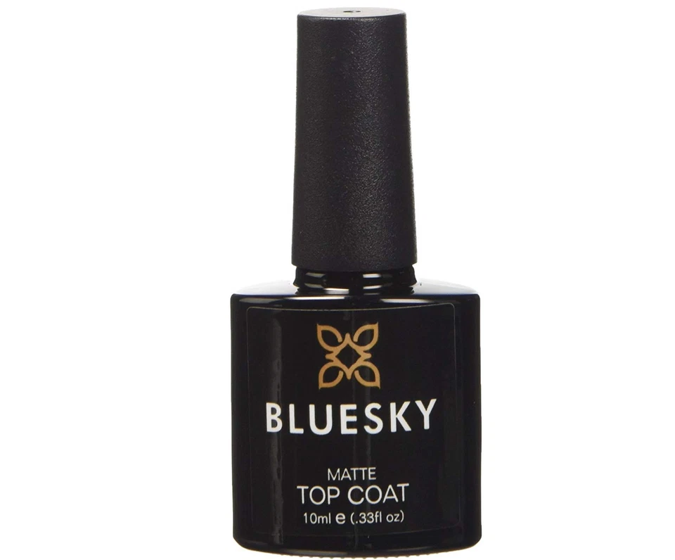 BLUESKY TOP COAT GEL NAIL POLISH VELVET MATTE TOP COAT 10ML UV LED SOAK OFF