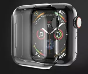 For iWatch Apple Watch 2 3 4 5 6 7 8 SE TPU Screen protector Cover Case 38-45MM - Picture 1 of 9