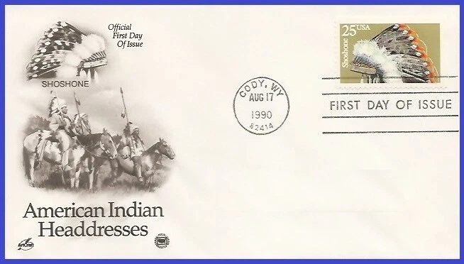 USA3 #2505 U/A PCS ARTCRAFT FDC   Shoshone Indian Headdress - Image 1 of 1