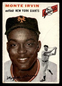 Monte Irvin 1954 Topps Card #3 New York Giants (Crease) - Picture 1 of 2