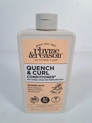 RHYME & REASON Quench & Curl Conditioner 385ml Shea Butter Desert Peach Ceramide - Image 1 of 4