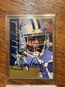 1997 Upper Deck SP Authentic - Mark Of A Legend - Tony Dorsett On Card Auto - Picture 1 of 2
