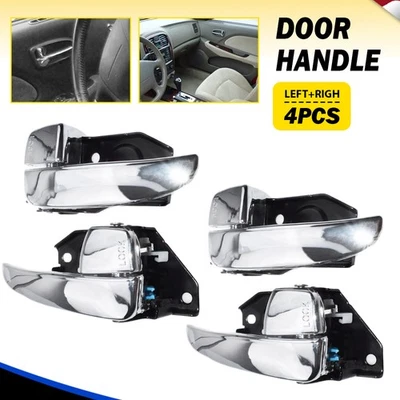 For 2002-2005 Hyundai Sonata 826103D010 826203D010 Interior 4PCS Door Handles - Image 1 of 4