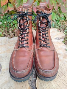 Russell Moccasin Bird Shooter Boots 8.5 E Brwon Single Vamp - Picture 1 of 22