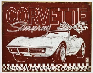 Corvette Stingray American Performance Blechschild 405mm x 315mm (DE) REDUZIERT!! - Bild 1 von 1