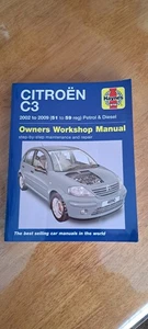 CITROEN C3 2002-09 PETROL DIESEL HAYNES WORKSHOP MANUAL 4890 NEW UNUSED FREE P&P - Picture 1 of 15