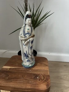 Antique Chinese Porcelain Goddess Guan Yin - Picture 1 of 4