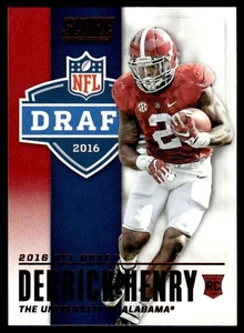 2016 Score NFL Draft Red Derrick Henry Alabama Crimson Tide #5 - Picture 1 of 2