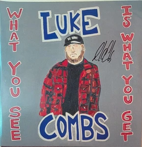 Luke Combs signiert What You See Vinyl Schallplatte Album LP handsigniert JSA COA - Bild 1 von 2