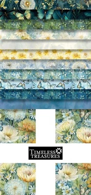 Timeless Treasures Forest Whisper 10" Squares Cotton Fabric Bundle - Image 1 of 2