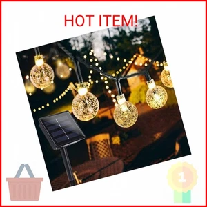 Ussea Solar , 50 LED 24ft 8 Modes Waterproof String Lights Outdoor Fairy Lights  - Picture 1 of 2