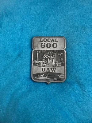 LOCAL UAW Local 600 Ford PESO DE PAPEL MUY BONITO ARTÍCULO PIEZA PESADA Foto 1 de 4