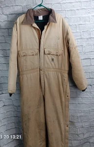 Mono Carhartt 50R Marrón Edredón Forrado Aislado EE. UU. Hecho en Unión De Colección - Imagen 1 de 8