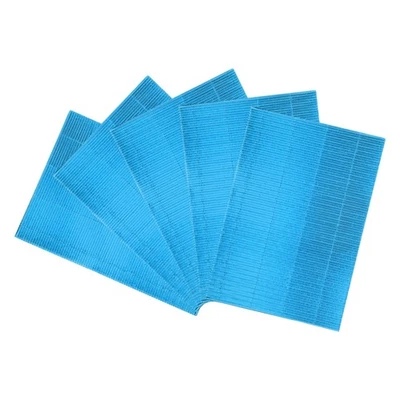 5 Sheets A4 Sky Blue Metallic Corrugated Cardboard Paper for DIY - Image 1 of 4