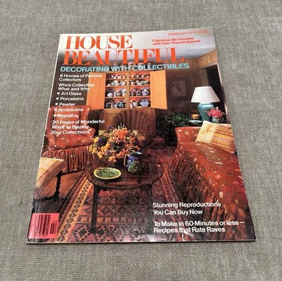 House Beautiful Magazine Feb 1979 Vintage Ads Decorate  Design Home Decor Recipe - Image 1 of 4