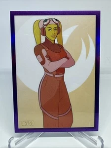 2023 Topps Star Wars Chrome Galaxy #WSW1 Hera Syndulla Purple Refractor /50 - Picture 1 of 3