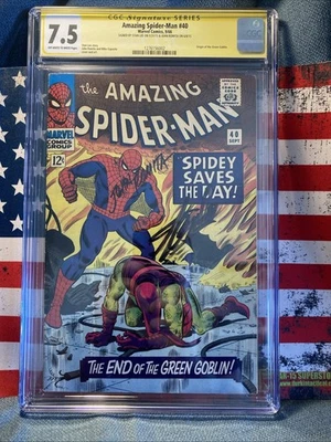 Amazing Spider-Man #40 Cgc 7.5 с подписью Стэна Ли и Джона Ромиты красивый...!!! - Изображение 1 из 4