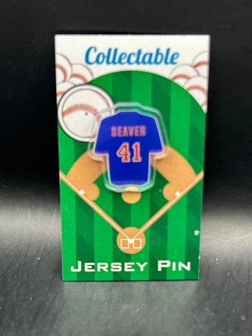 New York Mets Tom Seaver jersey lapel pin-Classic Collectible-'69 CHAMP-HOF 1992 Cover