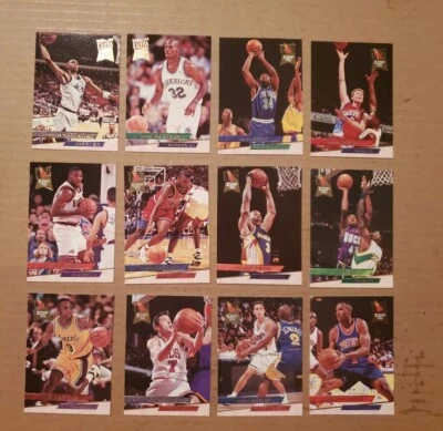 12 tarjetas de novato de baloncesto Fleer Ultra 1993,94, excelente estado Foto 1 de 4