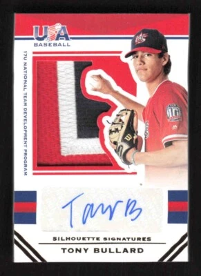 2017 Panini USA Stars & Stripes Tony Bullard Silhouettes Auto Prime #'d /25 - Image 1 of 2