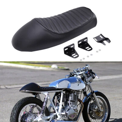 PU Driver Solo Seat Cafe Racer Seat Saddle For Yamaha SR125 SR250 SR400 SR500 - Image 1 of 4