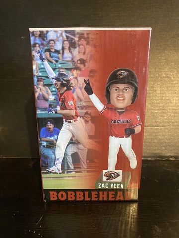 Fresno Grizzlies Zac Veen Milb Bobblehead Rockies # 1 prospect give away Cover