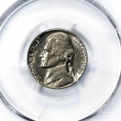 Jefferson Nickel 1964 graduación profesional MS66 retro OGH Foto 1 de 3